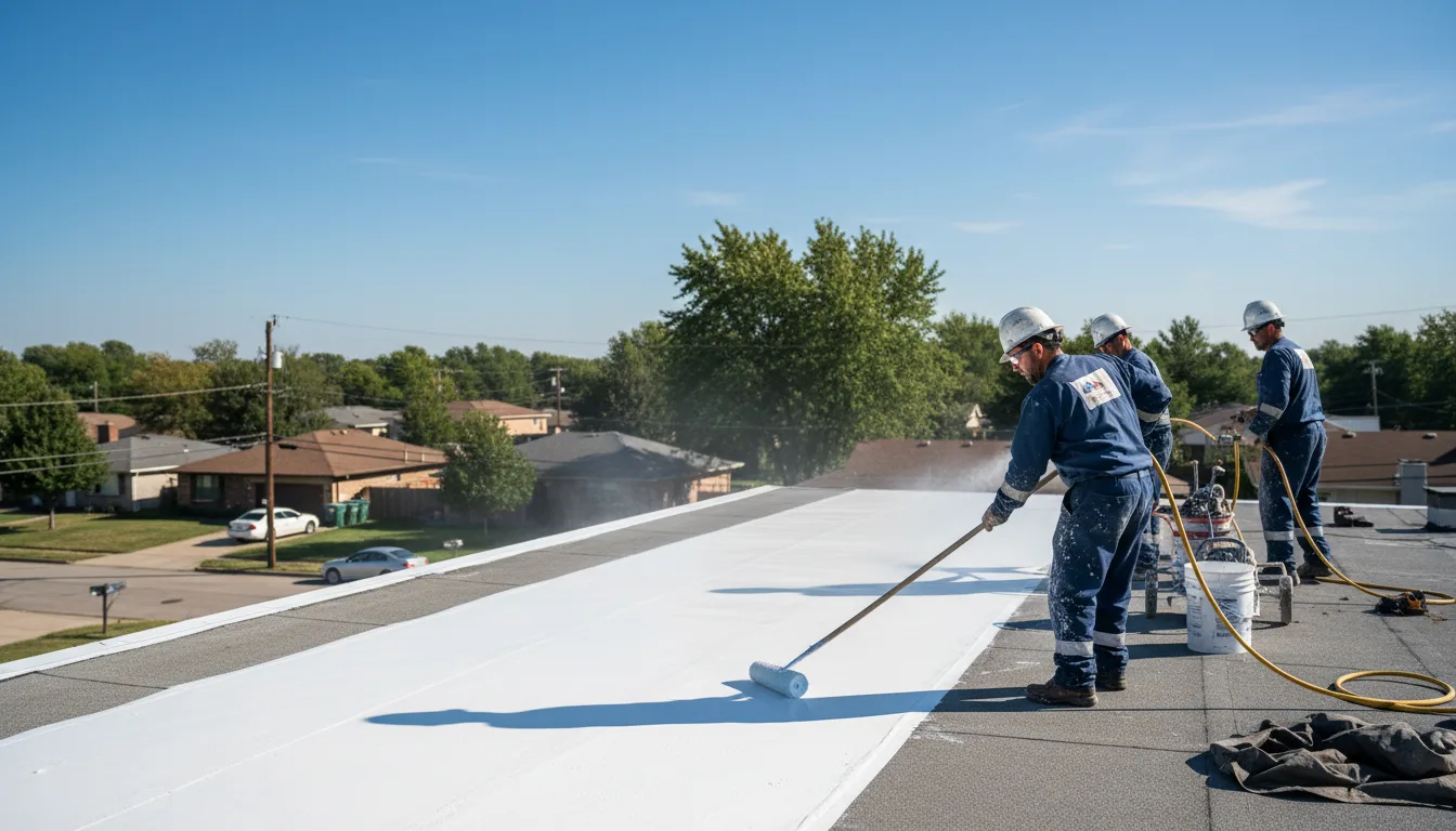 Commercial roof coating in Rush Hill, MO near me